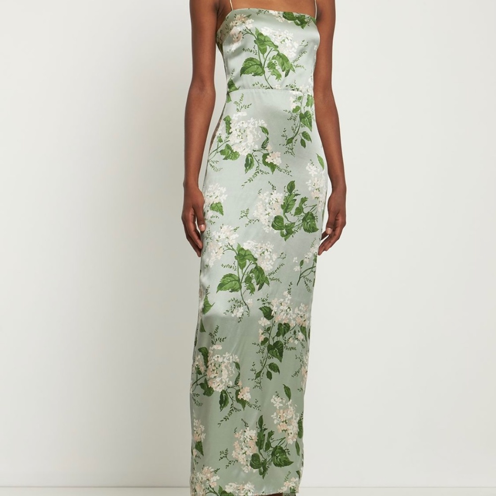 Reformation Frankie Dress in Tea Garden